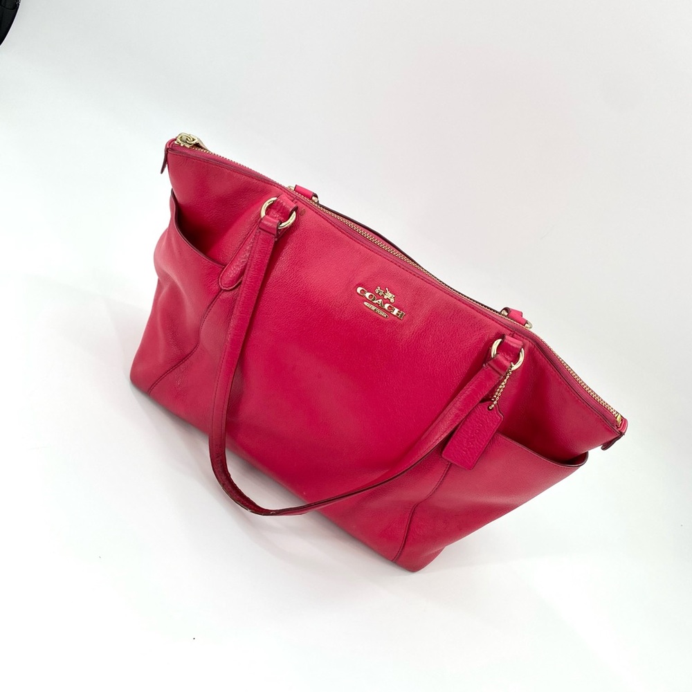 Coach Kacey ‘Fusion Pink’ Full Zip Medium Satchel - Picture 10 of 14